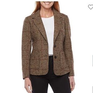 St. John’s  Bay Brown houndstooth jacket